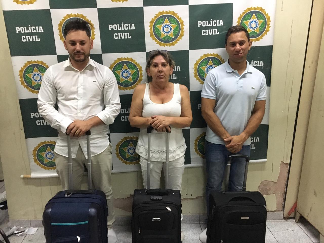 Perácio Silveira, Margarete Silveira e Ezequiel dos Santos foram presos em flagrante pela Polícia Civil // Foto: Polícia Civil