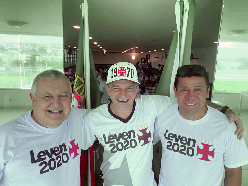 Joaquim Saavedra (Planeta da Ribeira) e Cândido Bezerra apoiam o candidato Luis Roberto Leven Siano a presidência do Vasco