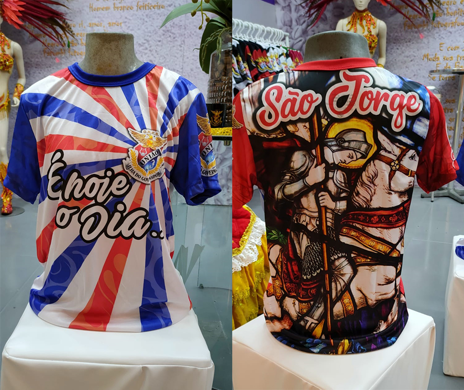 Novas camisas da União da Ilha já estão à venda na boutique do shopping