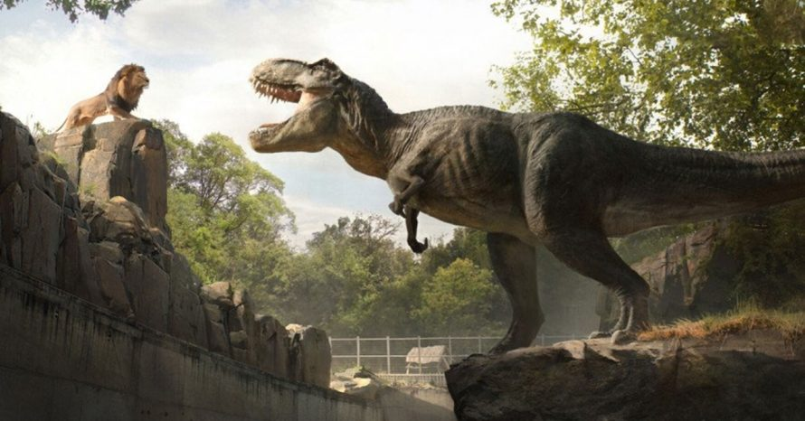 Cena do filme "Jurassic World: Domínio", em exibição no Ilha Plaza
