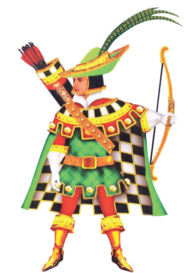 Robin Hood é uma das fantasias criadas pelo carnavalesco Alex de Souza