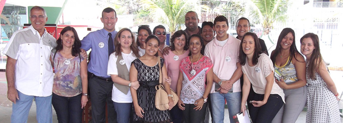 Parte da equipe que participou da ação de responsabilidade social realizada na Portuguesa, dia 20