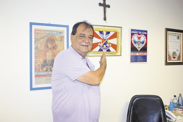 O presidente Ney Filardi garante novas emoções para o carnaval de 2015 e o sucesso da União da Ilha
