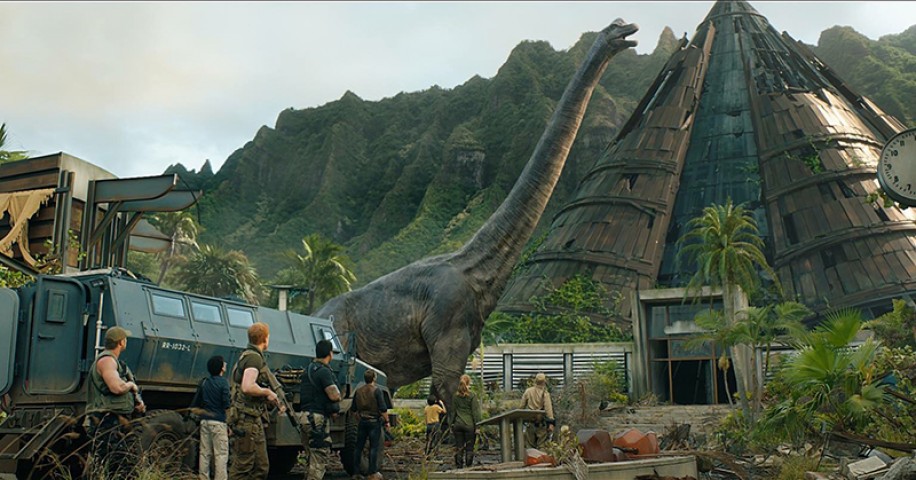 Cena do filme, Jurassic World: Reino Ameaçado