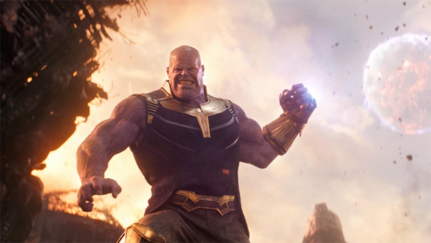 Thanos quebra tudo em "Vingadores: Guerra Infinita", em cartaz no Ilha Plaza
