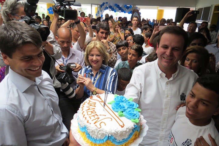 Pedro Paulo e Eduardo Paes comemoram o aniversário do Rio de Janeiro